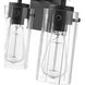 Serena 3 Light 21.5 inch Matte Black Vanity Light Wall Light